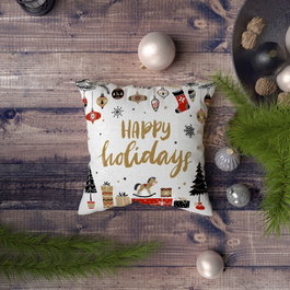 Aberto Design Cojín Multicolor 43 x 43 cm con Relleno de Silicona